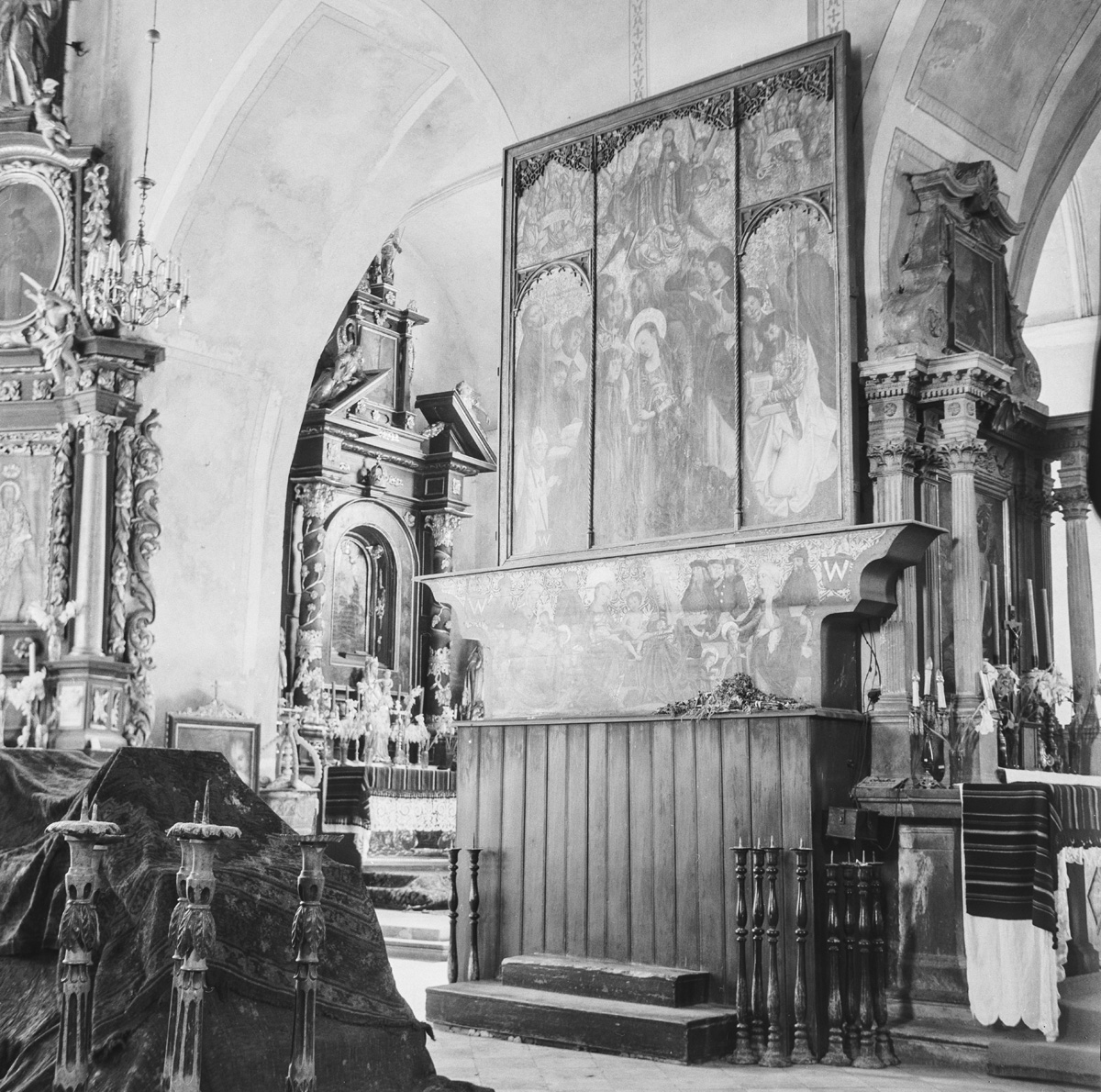 Triptych in the church