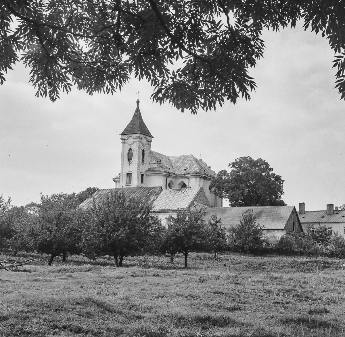 Monastery from fields