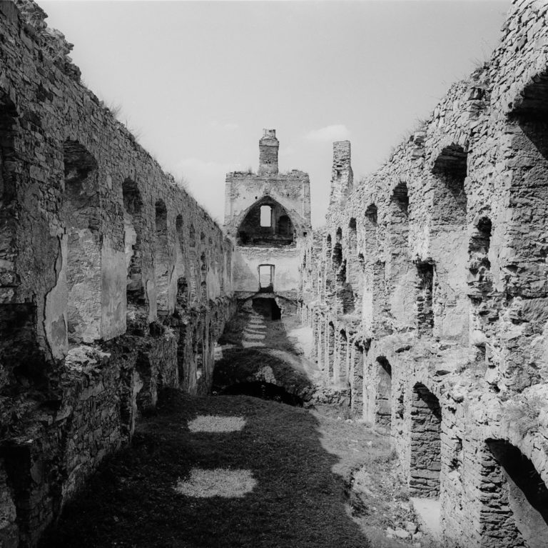 Castle ruins interiors